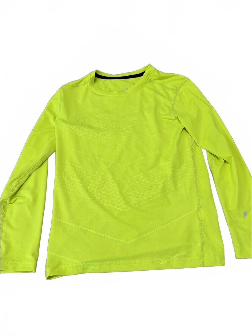 Neon Yellow Long Sleeve Shirt Size 30